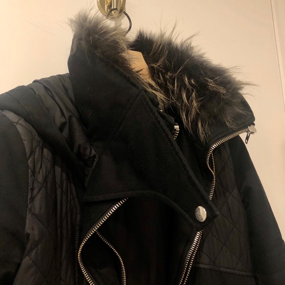 The Kooples Sport Black Parka - Picture 7 of 9